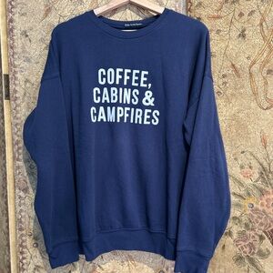 Kiel James Patrick Navy Crewneck Size Large Sweatshirt